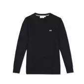 lacoste vintage sweat pull pullover black long sing color